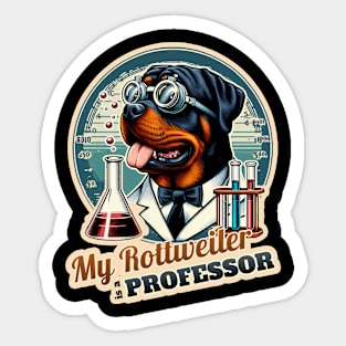 Professor Rottweiler Sticker